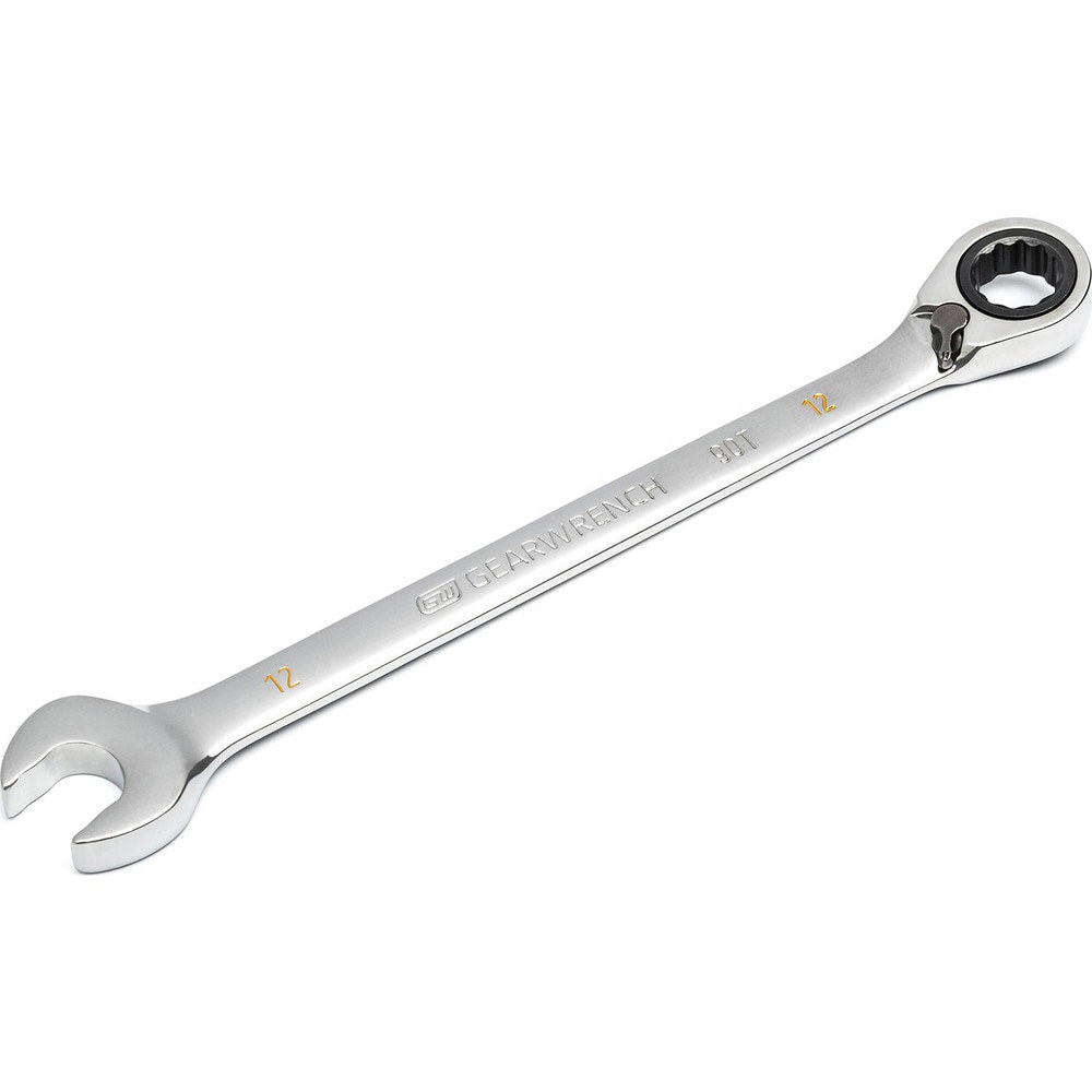 Combination Wrench: 12.00 mm Head Size, 15 deg Offset