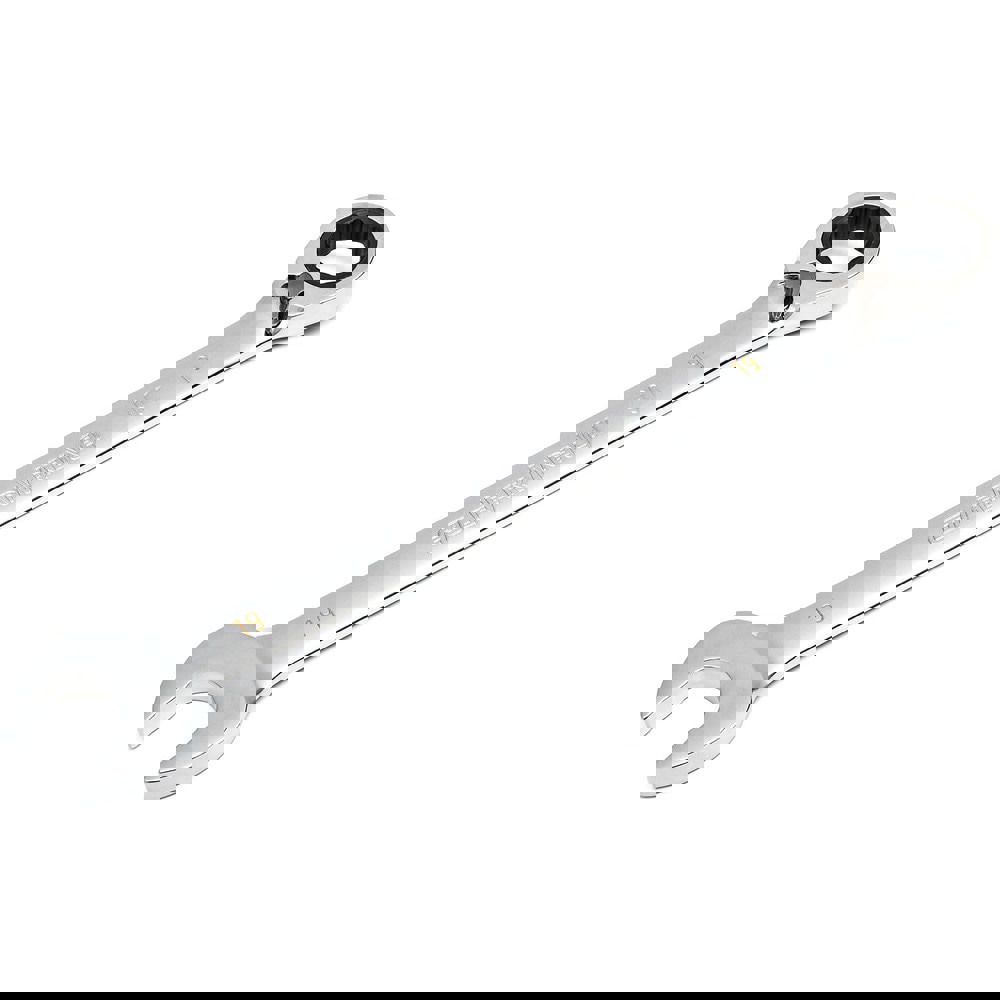 Combination Wrench: 19.00 mm Head Size, 15 deg Offset