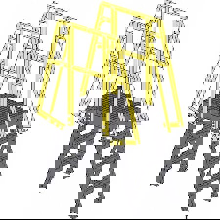 Rolling & Wall Mounted Ladders & Platforms; Overall Height: 80in ; Platform Type: Crossover Bridge ; Working Length (Feet): 36 ; Number Of Steps: 4 ; Step Material: Fiberglass ; Body Material: Fiberglass Reinforced Plastic