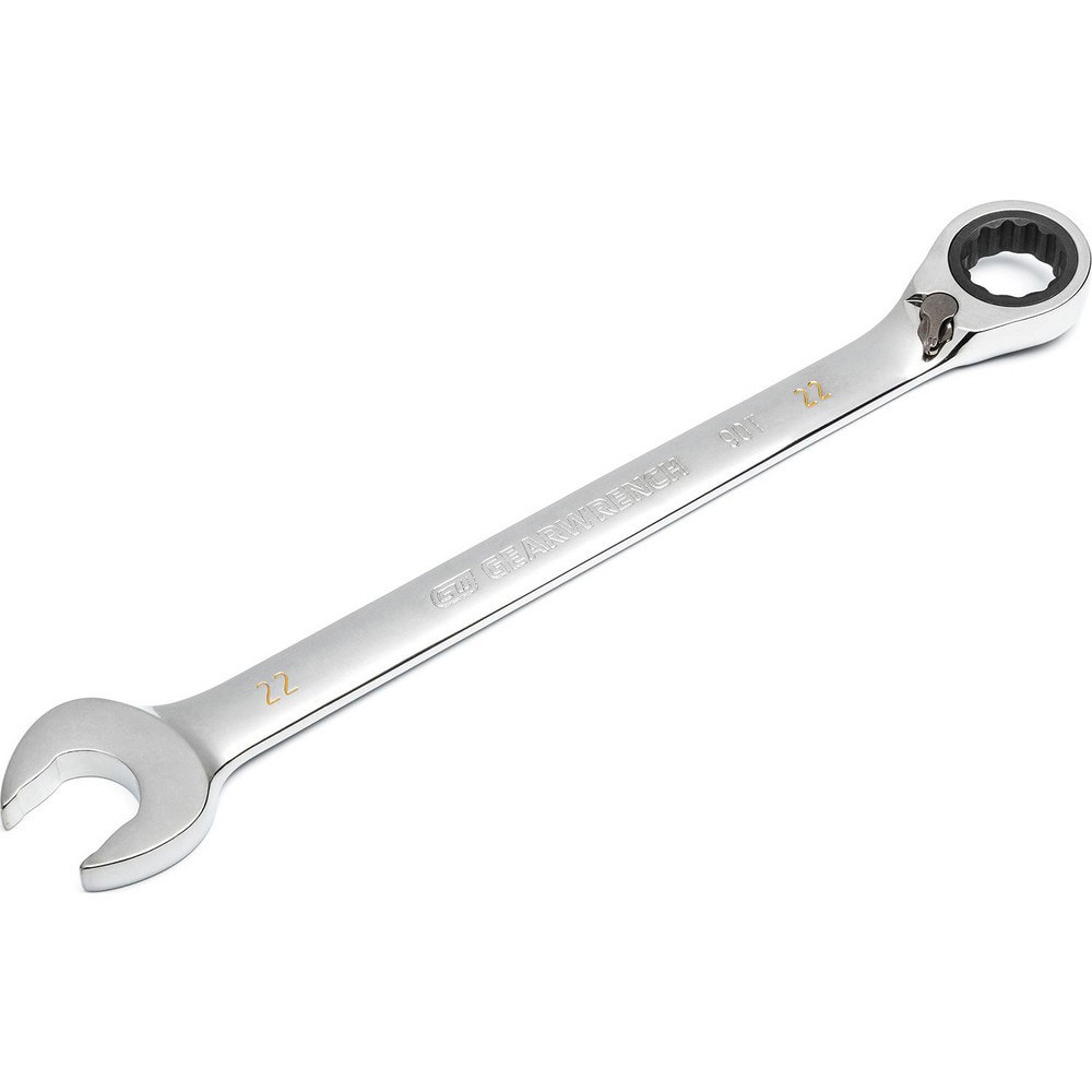 Combination Wrench: 22.00 mm Head Size, 15 deg Offset