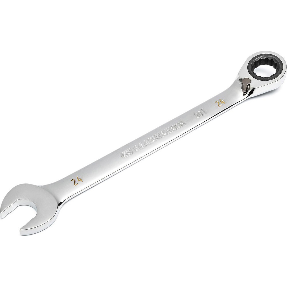 Combination Wrench: 24.00 mm Head Size, 15 deg Offset