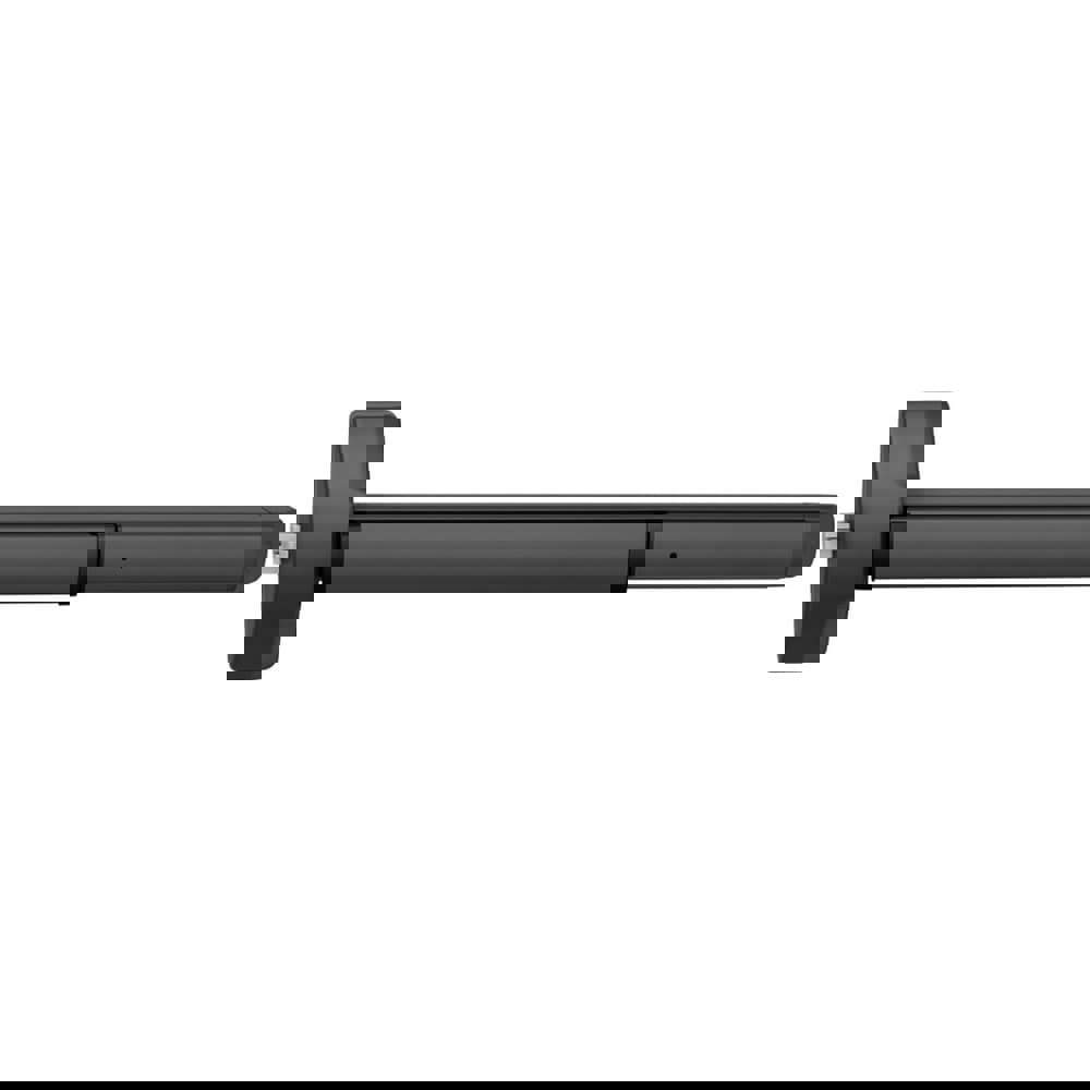 Push Bars; Material: Aluminum ; Locking Type: Latch Bolt ; Finish/Coating: Black Suede Powder ; Maximum Door Width: 36 ; Minimum Door Width: 32 ; Projection: 1