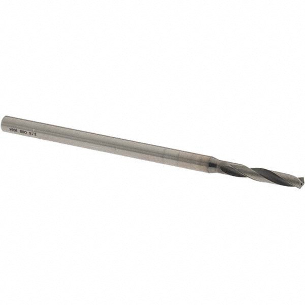Screw Machine Length Drill Bit: 3.15 mm (0.1240) Dia, 140 deg, Solid Carbide