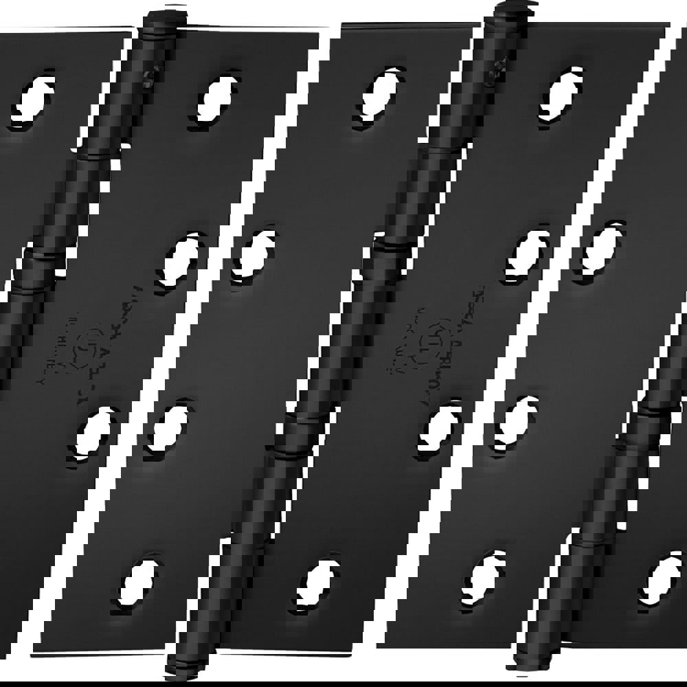 Commercial Hinges; Mount Type: Full-Mortise ; Hinge Material: Non Ferrous Material ; Length (Inch): .134 ; Finish: Black Suede Powder ; Door Leaf Height (Decimal Inch): .134 ; Door Leaf Width (Decimal Inch): .134