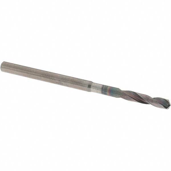 Screw Machine Length Drill Bit: 3.60 mm (0.1417) Dia, 140 deg, Solid Carbide