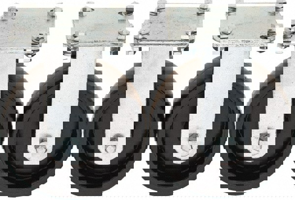 Rigid Top Plate Caster: Polypropylene, 6