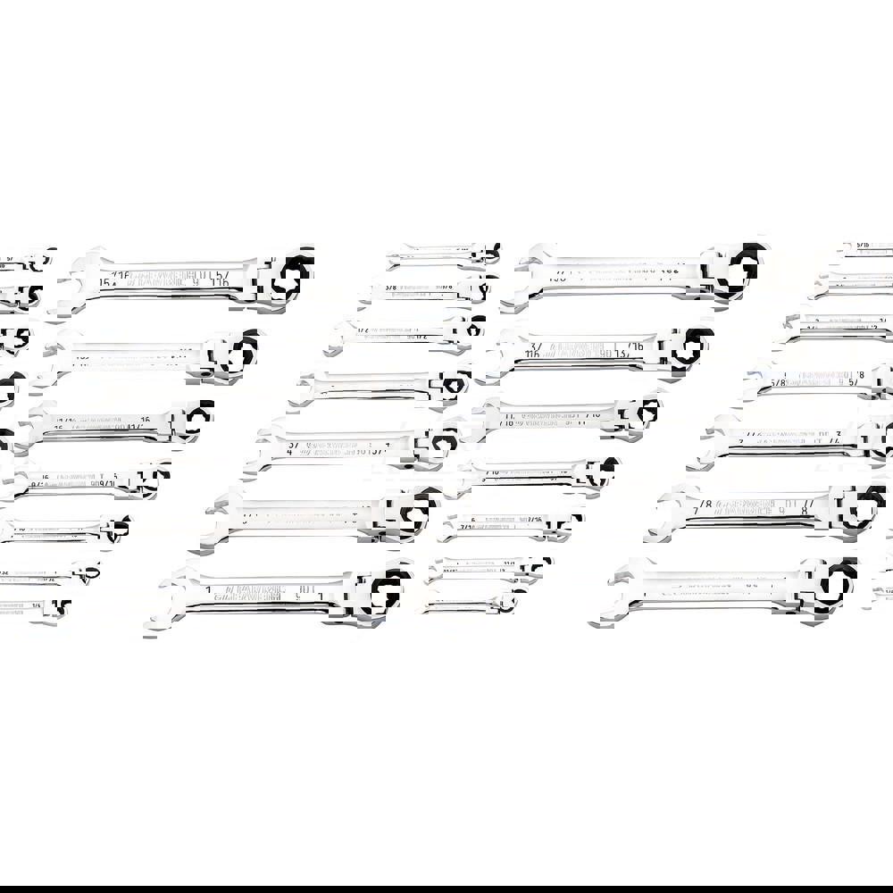 Wrench Set: 14 Pc, Inch