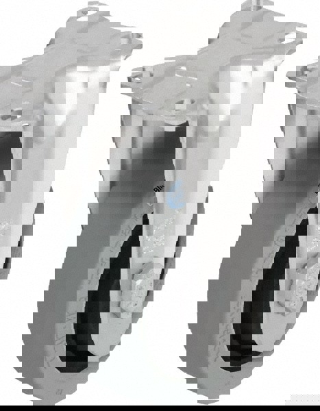 Rigid & Swivel Top Plate Caster: Solid Rubber, 4