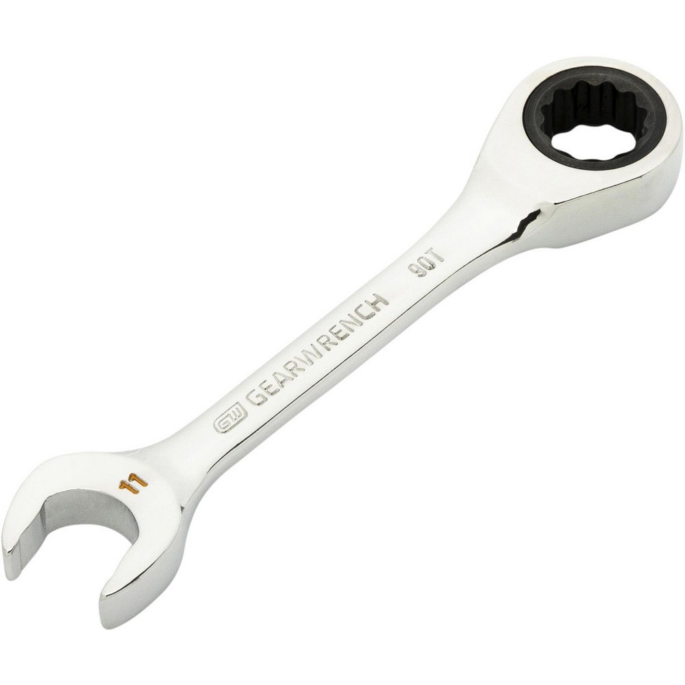 Combination Wrenches; Size (mm): 11 ; Finish: Polished Chrome ; Head Type: Combination ; Handle Type: Stubby ; Material: Alloy Steel ; Non-sparking: Yes