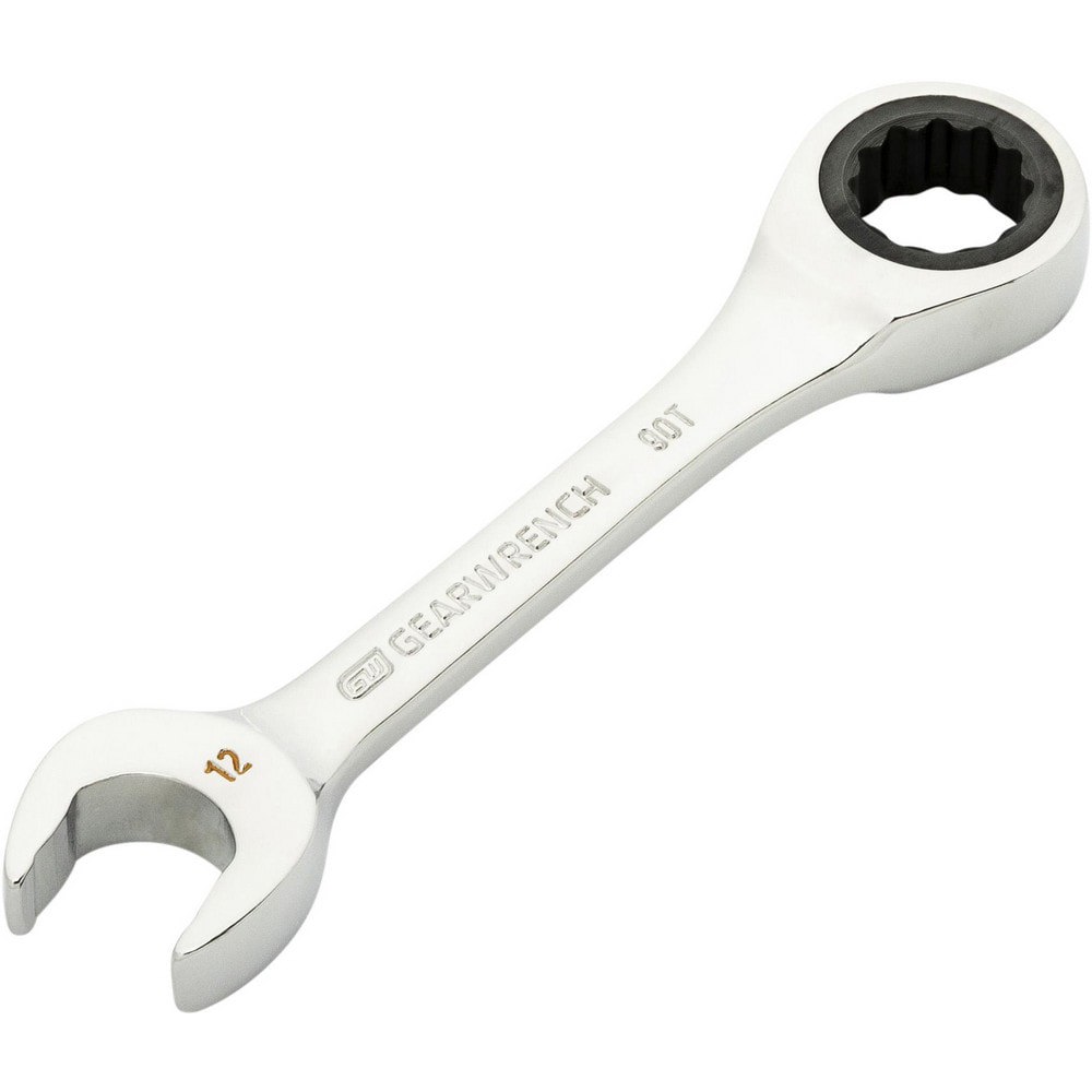 Combination Wrenches; Size (mm): 12 ; Finish: Polished Chrome ; Head Type: Combination ; Handle Type: Stubby ; Material: Alloy Steel ; Non-sparking: Yes