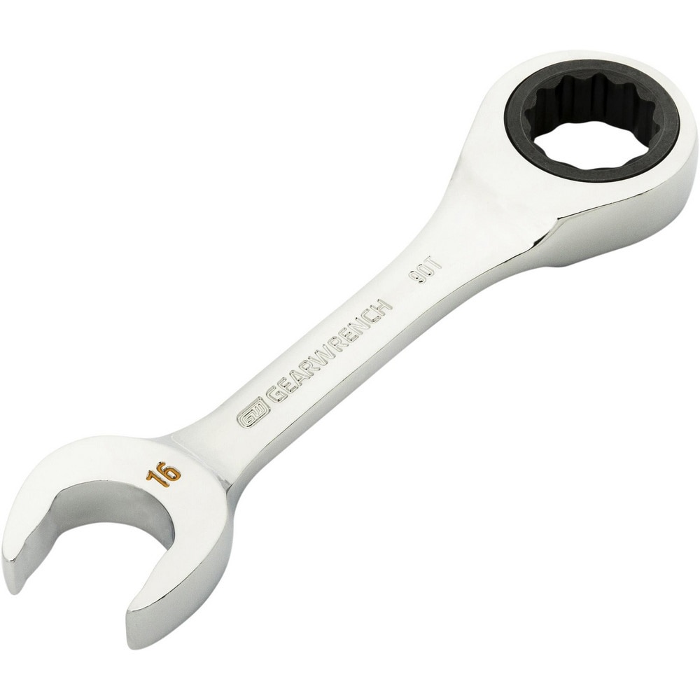 Combination Wrenches; Size (mm): 16 ; Finish: Polished Chrome ; Head Type: Combination ; Handle Type: Stubby ; Material: Alloy Steel ; Non-sparking: Yes
