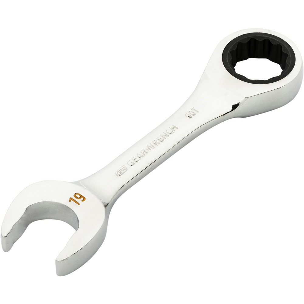 Combination Wrenches; Size (mm): 19 ; Finish: Polished Chrome ; Head Type: Combination ; Handle Type: Stubby ; Material: Alloy Steel ; Non-sparking: Yes