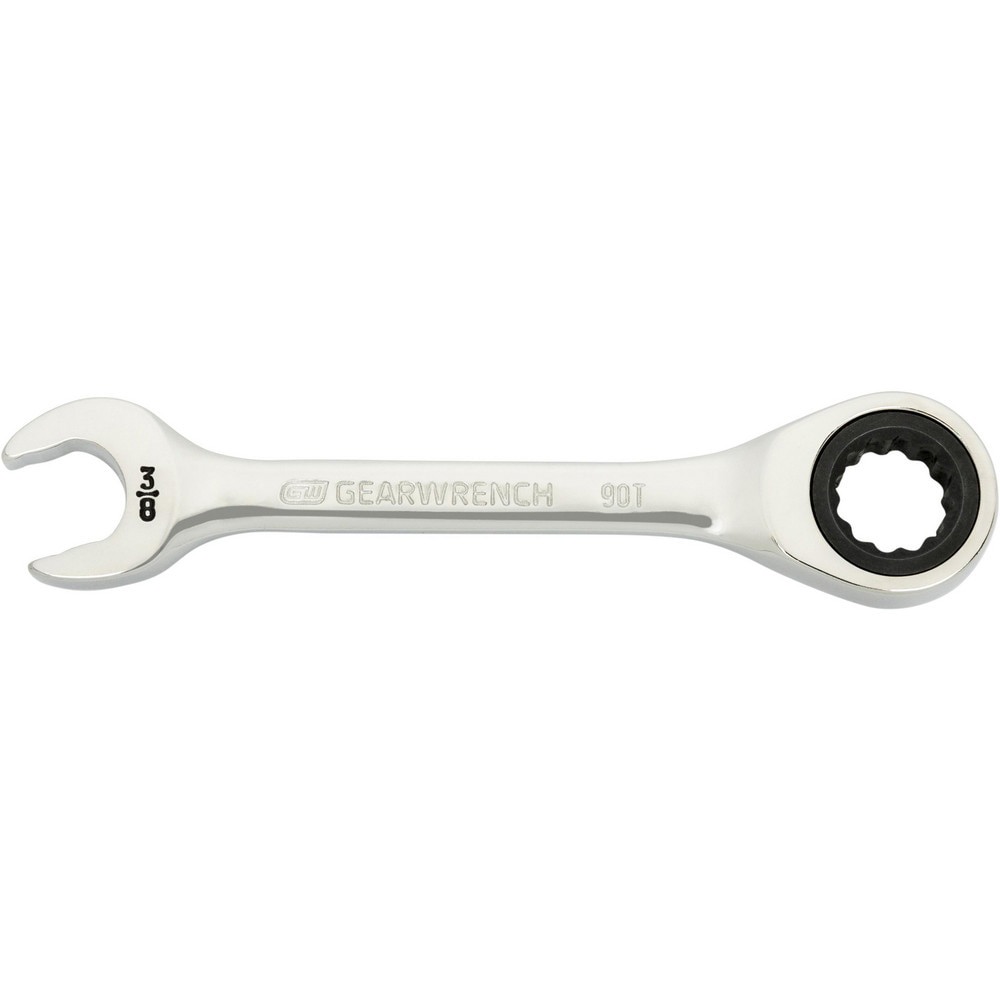 Combination Wrenches; Size (Inch): 3/8 ; Finish: Polished Chrome ; Head Type: Combination ; Handle Type: Stubby ; Material: Alloy Steel ; Non-sparking: Yes
