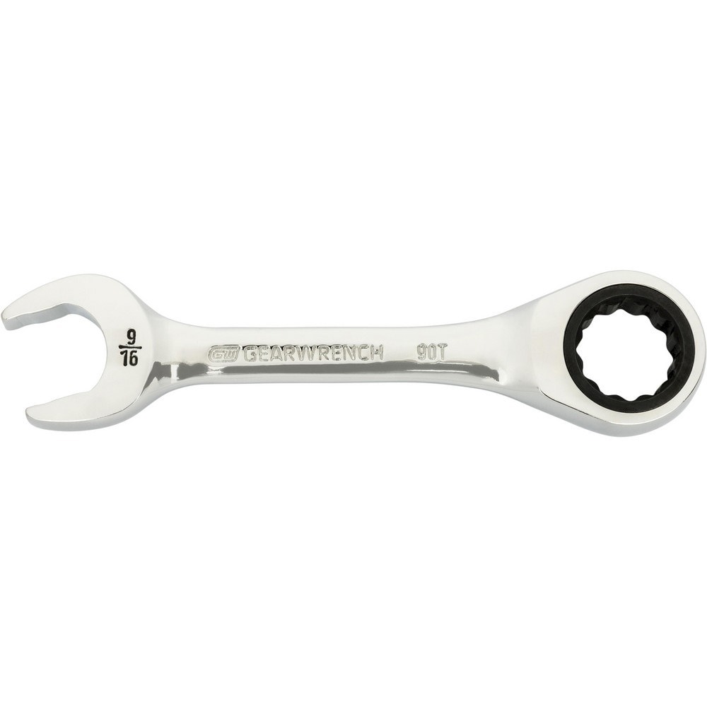 Combination Wrenches; Size (Inch): 9/16 ; Finish: Polished Chrome ; Head Type: Combination ; Handle Type: Stubby ; Material: Alloy Steel ; Non-sparking: Yes