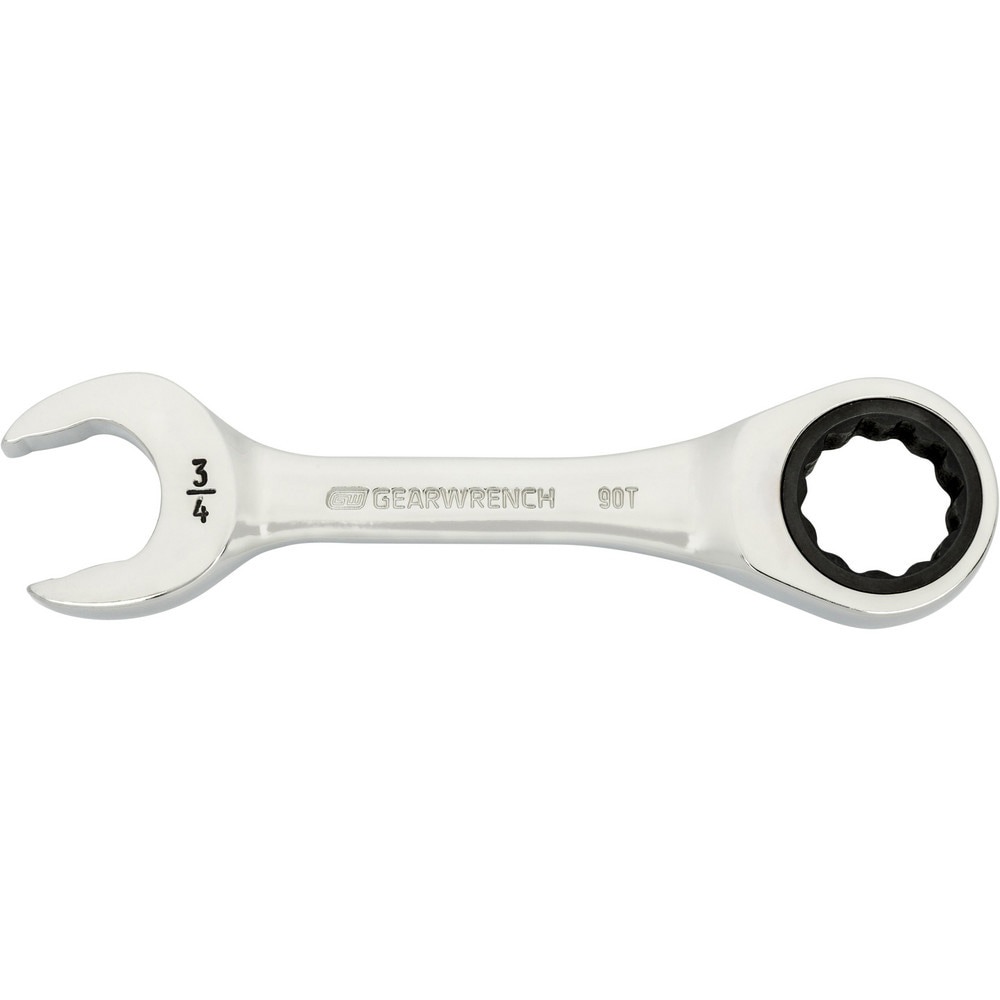 Combination Wrenches; Size (Inch): 3/4 ; Finish: Polished Chrome ; Head Type: Combination ; Handle Type: Stubby ; Material: Alloy Steel ; Non-sparking: Yes