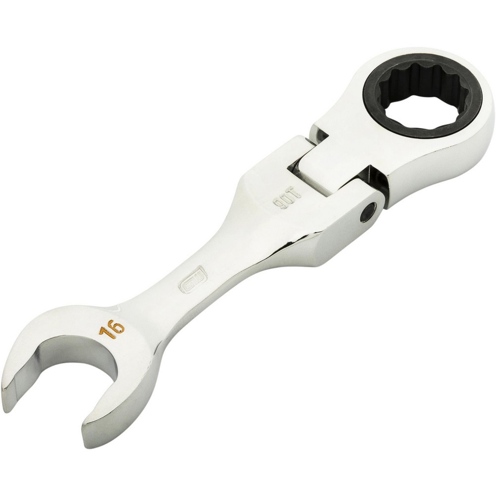 Combination Wrenches; Size (mm): 16 ; Finish: Polished Chrome ; Head Type: Combination ; Handle Type: Stubby ; Material: Alloy Steel ; Non-sparking: Yes