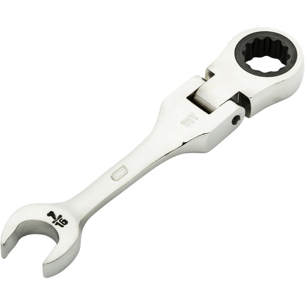 Combination Wrenches; Size (Inch): 7/16 ; Finish: Polished Chrome ; Head Type: Combination ; Handle Type: Stubby ; Material: Alloy Steel ; Non-sparking: Yes