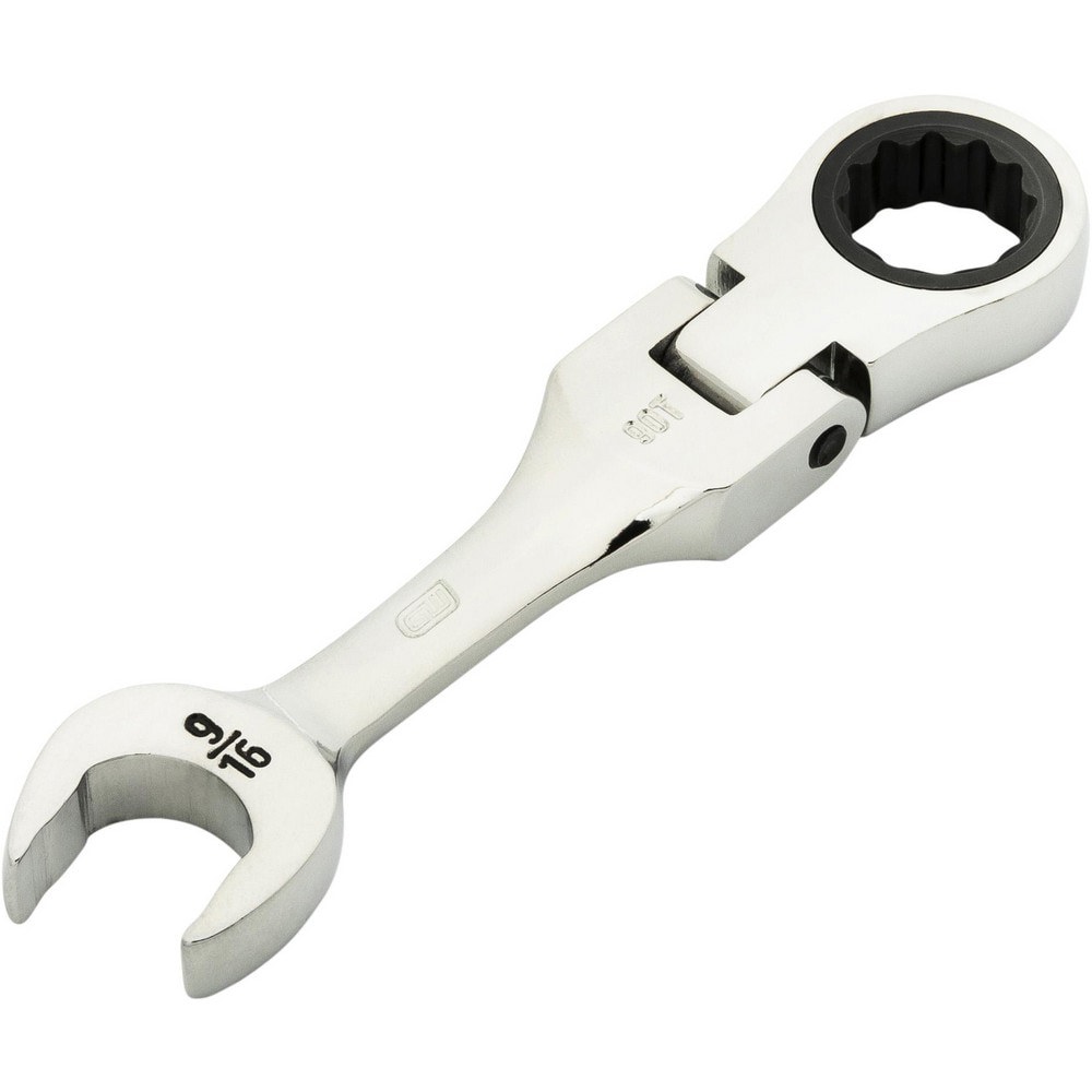 Combination Wrenches; Size (Inch): 9/16 ; Finish: Polished Chrome ; Head Type: Combination ; Handle Type: Stubby ; Material: Alloy Steel ; Non-sparking: Yes