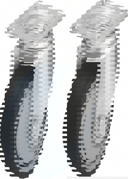 Swivel Top Plate Caster: Thermoplastic Polyurethane, 4