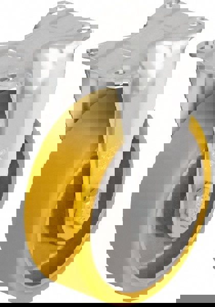 Rigid Top Plate Caster: Polyurethane-Elastomer Blickle Softhane, 5