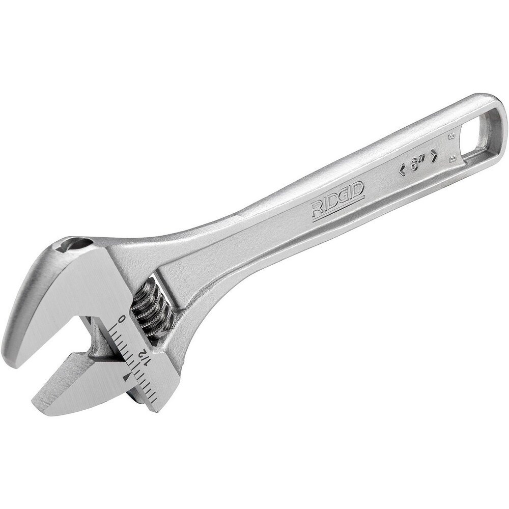 Adjustable Wrenches; Overall Length (Inch): 6 ; Finish: Nickel ; Handle Type: I-Beam ; Material: Chrome-Vanadium Steel ; Measuring Scale: Yes ; Jaw Capacity (Inch): 3/4