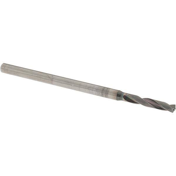 Screw Machine Length Drill Bit: 3.30 mm (0.1299) Dia, 140 deg, Solid Carbide