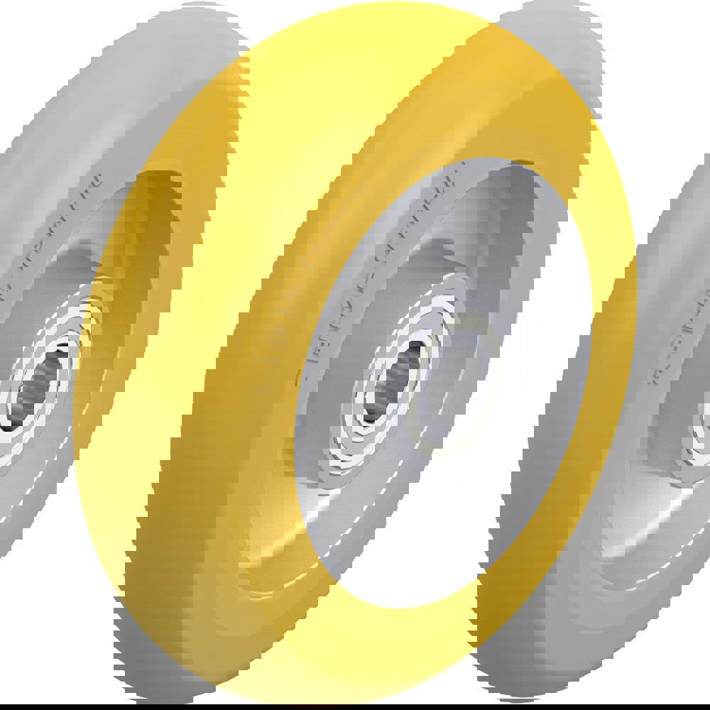 Caster Wheels; Wheel Type: Rigid; Swivel ; Wheel Diameter (Inch): 5 ; Bearing Type: Ball ; Wheel Width (Inch): 1-9/16 ; Wheel Core Material: Die-Cast Aluminium ; Wheel Material: Polyurethane