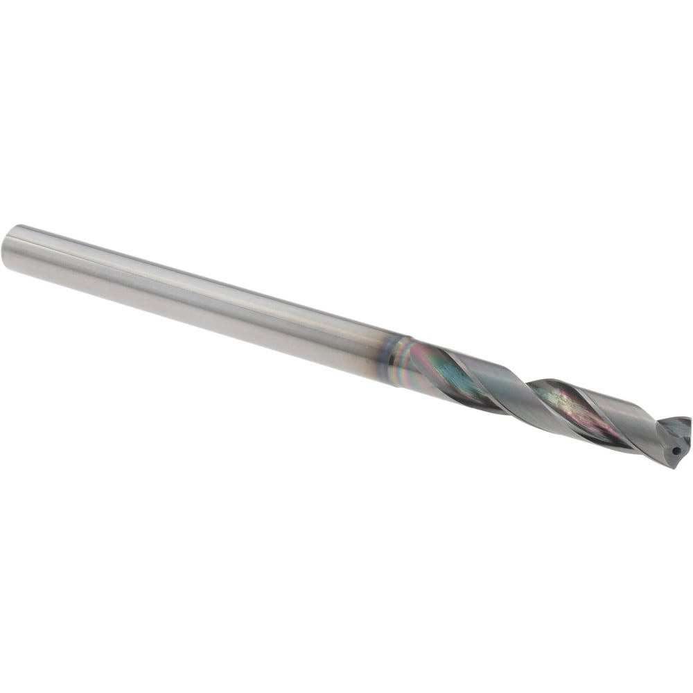 Screw Machine Length Drill Bit: 4.80 mm Dia, 140 deg Point, Solid Carbide
