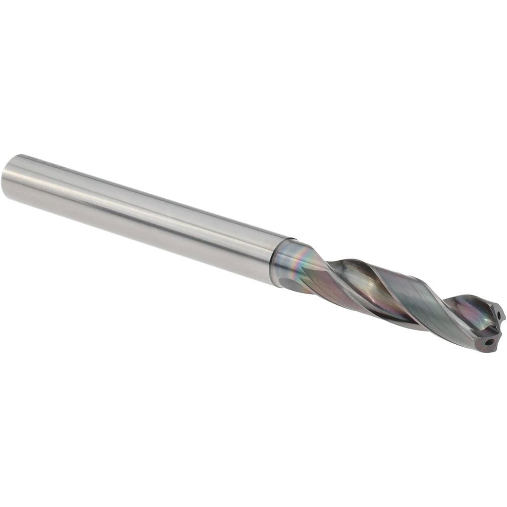 Screw Machine Length Drill Bit: 6.70 mm Dia, 140 deg Point, Solid Carbide