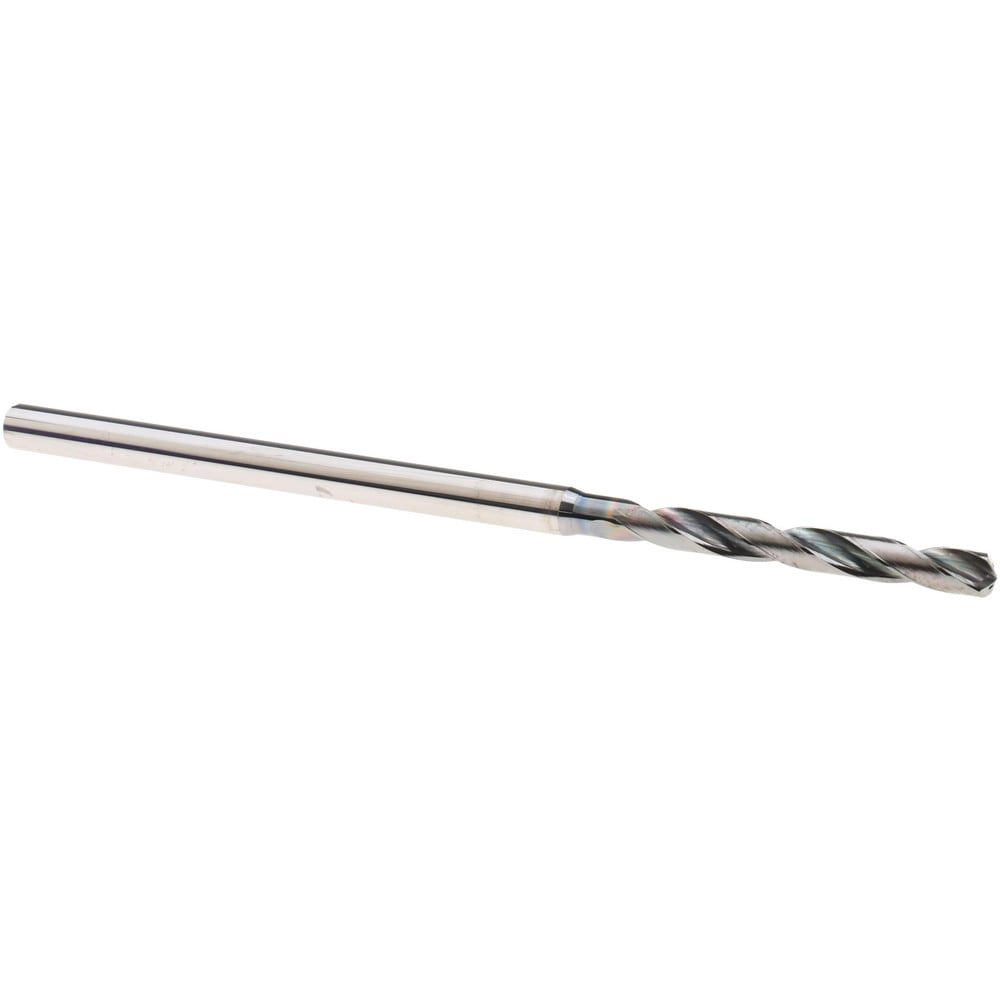 Jobber Drill: 3.50 mm Dia, 140 deg Point, Solid Carbide