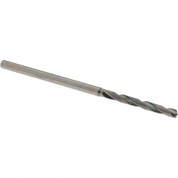 Jobber Length Drill Bit: 3.60 mm (0.1417) Dia, 140 deg, Solid Carbide