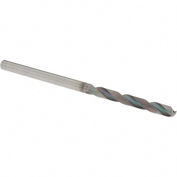 Jobber Length Drill Bit: 5.00 mm (0.1969) Dia, 140 deg, Solid Carbide
