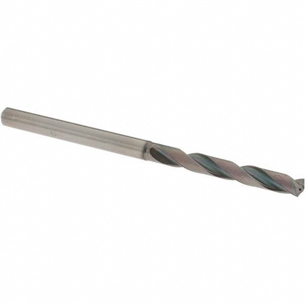Jobber Length Drill Bit: 5.80 mm (0.2283) Dia, 140 deg, Solid Carbide