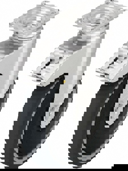 Swivel Top Plate Caster: Thermoplastic Polyurethane, 4