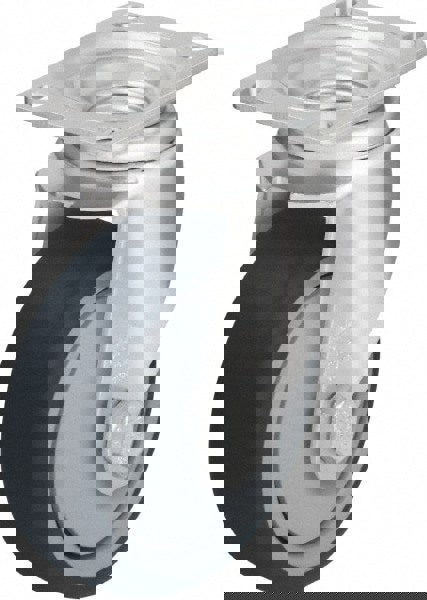 Rigid & Swivel Top Plate Caster: Thermoplastic Polyurethane, 5