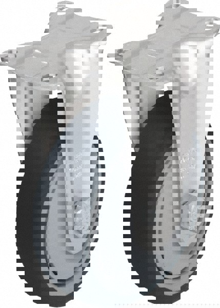 Rigid & Swivel Top Plate Caster: Thermoplastic Polyurethane, 5