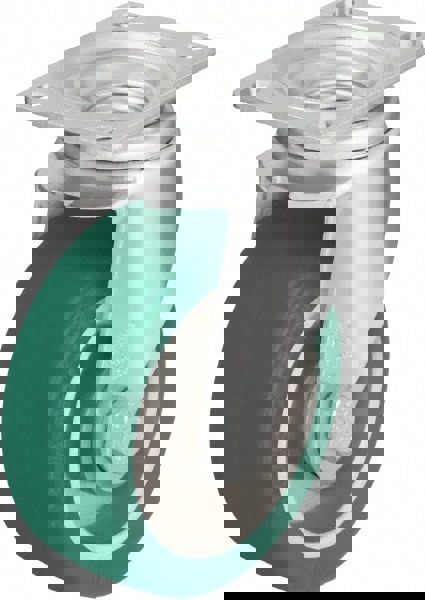 Swivel Top Plate Caster: Polyurethane-Elastomer Blickle Softhane, 4