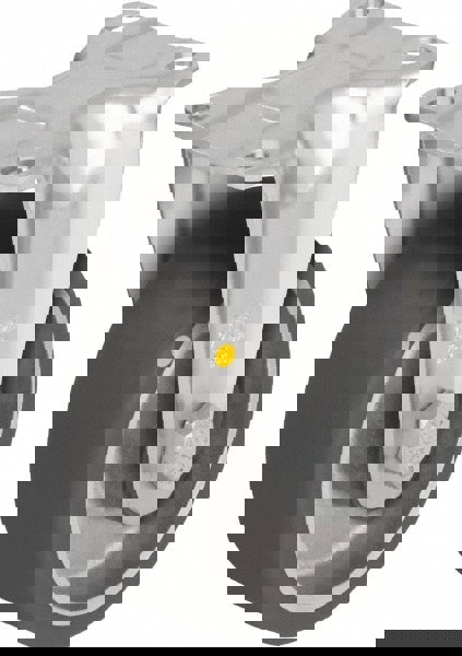 Rigid Top Plate Caster: Polyurethane-Elastomer Blickle Softhane, 5