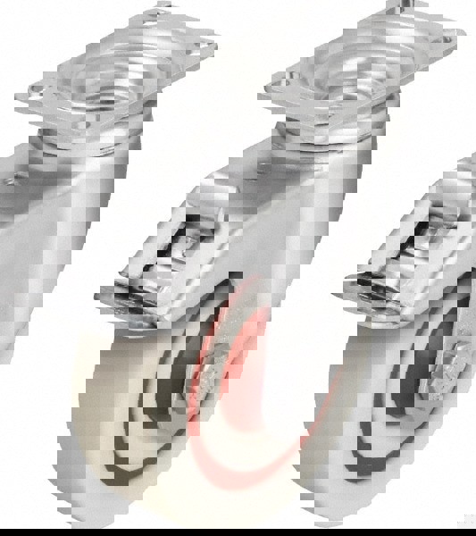 Rigid & Swivel Top Plate Caster: Nylon, 5