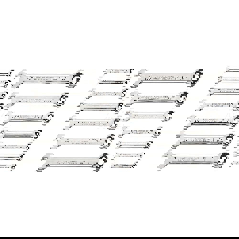 Wrench Set: 14 Pc, Inch