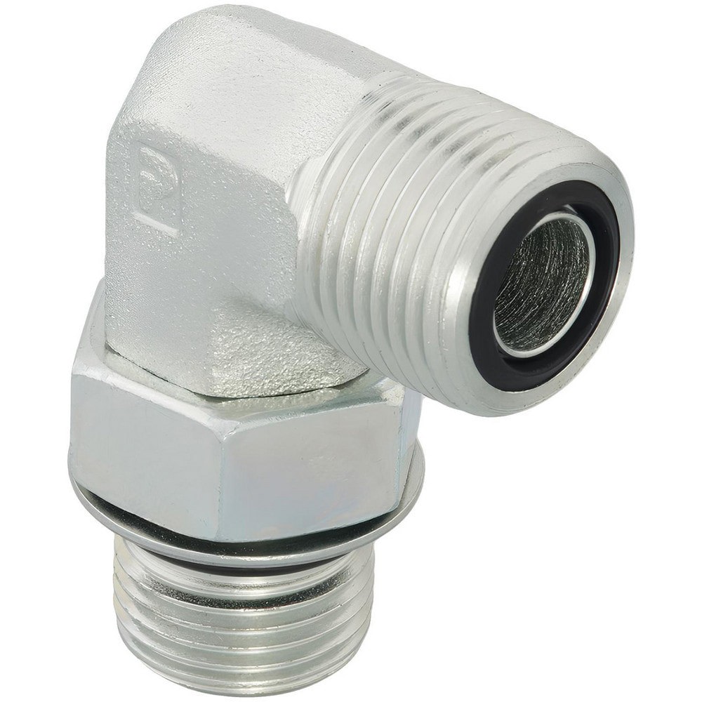 Compression Tube Male Elbow: 9/16-18