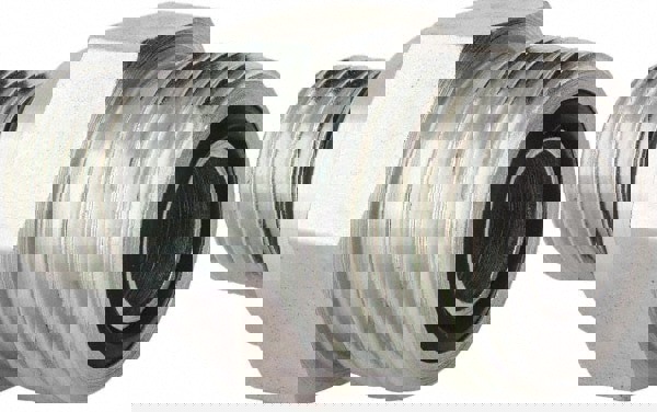 Compression Tube Straight Thread Connector: 9/16-18, 1/2