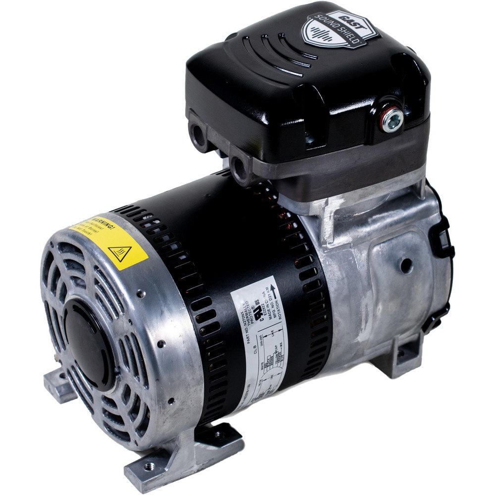 Piston-Type Vacuum Pumps; Compressor Type: Compressor/Vacuum Pump ; Horsepower: 1/4 ; Cubic Feet Per Minute: 1.5 ; Voltage: 110/120V AC; 200-240V ; Frequency: 50/60HZ ; Port Size: 1/4 NPT