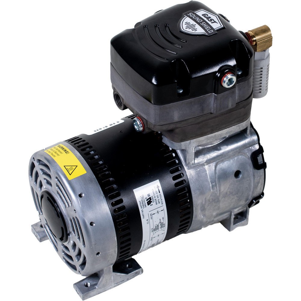 Piston-Type Vacuum Pumps; Compressor Type: Compressor/Vacuum Pump ; Horsepower: 1/4 ; Cubic Feet Per Minute: 1.44 ; Vacuum Pressure: 25 ; Voltage: 100-230V AC; 220-240V ; Frequency: 50/60HZ