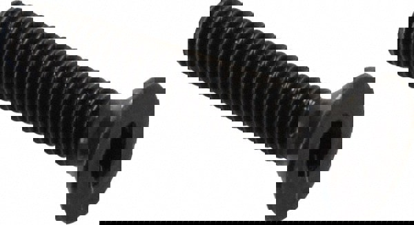 Flat Socket Cap Screw: M3x0.5, 12.9 Alloy Steel, Black Oxide Finish