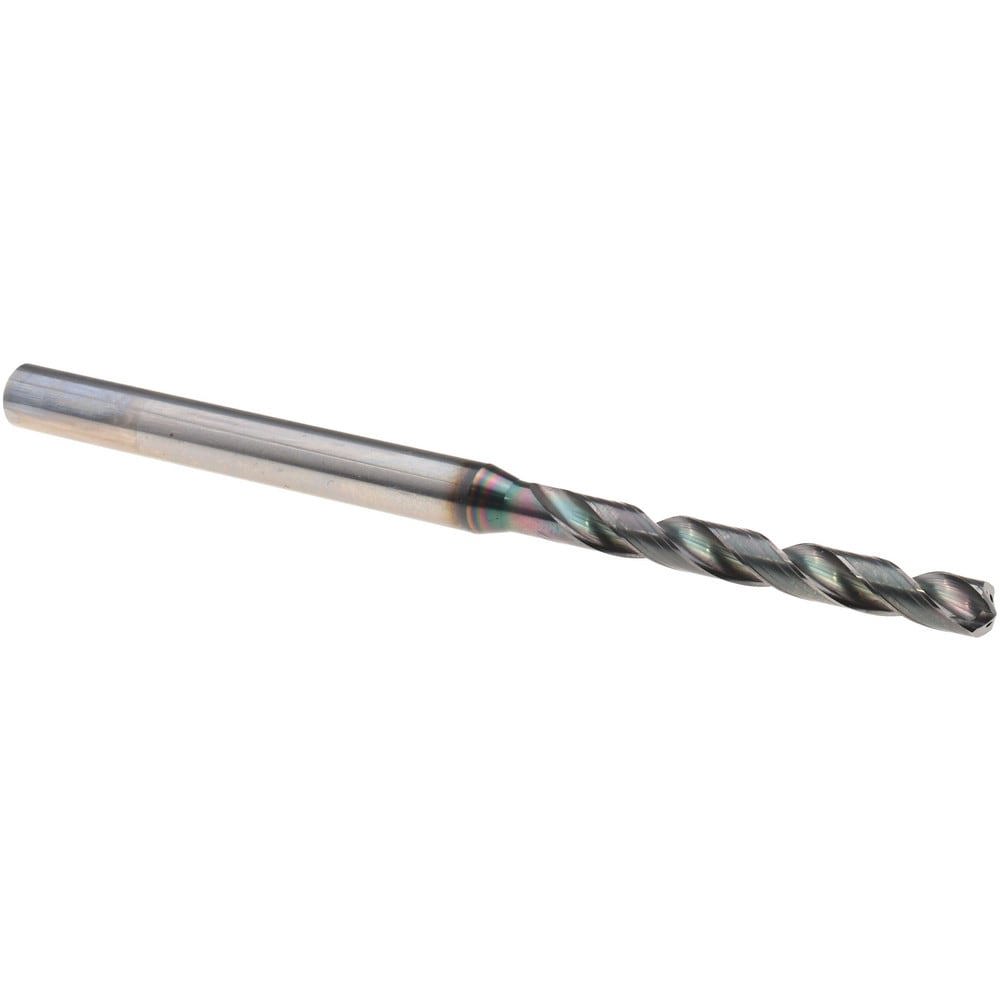 Jobber Drill: 4.50 mm Dia, 140 deg Point, Solid Carbide