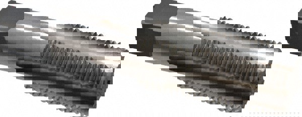 Straight Flute Tap: 1-3/8-8, UNS, 4 Flute, Bottoming, High-Speed Steel, Bright/Uncoated Finish