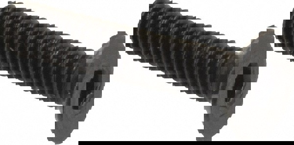 Flat Socket Cap Screw: M4x0.7, 12.9 Alloy Steel, Black Oxide Finish