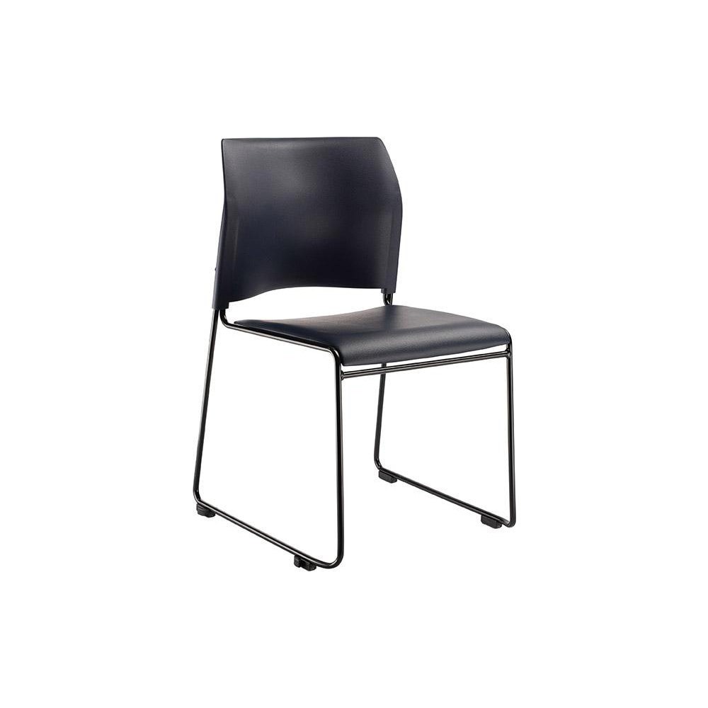 Vinyl Navy Stacking Chair