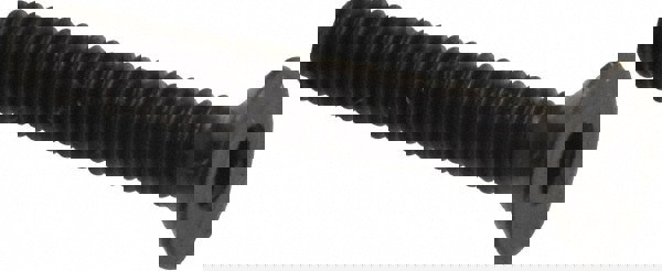 Flat Socket Cap Screw: M4x0.7, 12.9 Alloy Steel, Black Oxide Finish